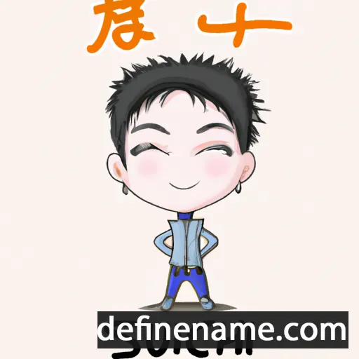 cartoon of the name Shichun