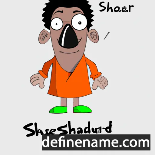 cartoon of the name Shiddhard