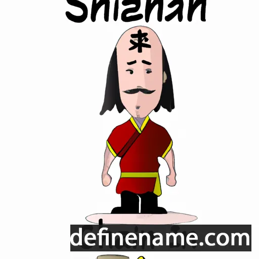 cartoon of the name Shihan