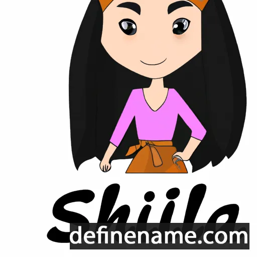 cartoon of the name Shilah