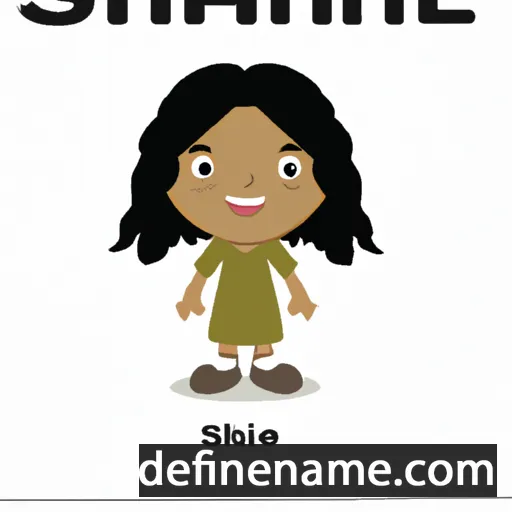 cartoon of the name Shimeah