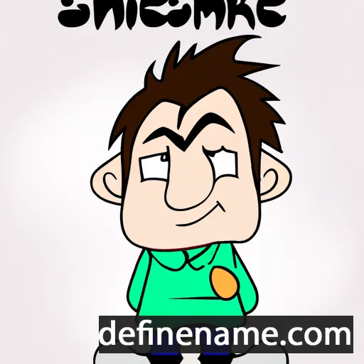 cartoon of the name Shimeek