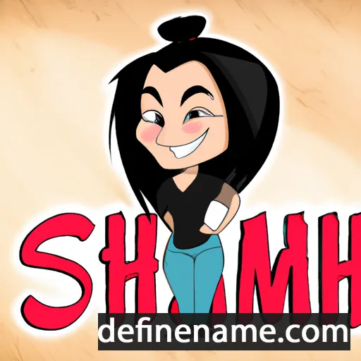 cartoon of the name Shimi