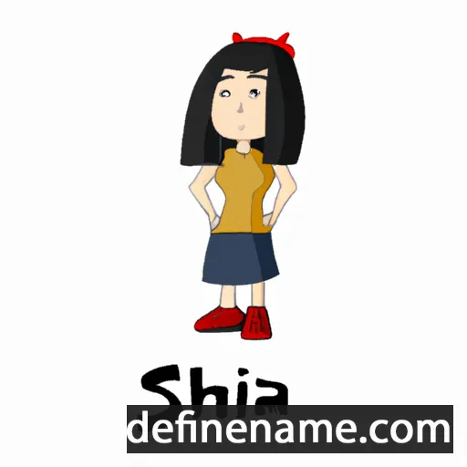 cartoon of the name Shina