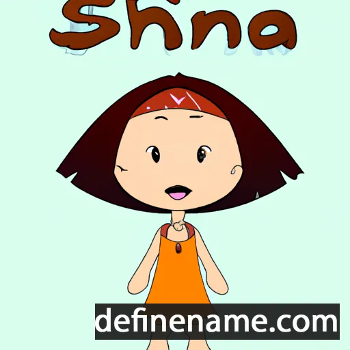 cartoon of the name Shina