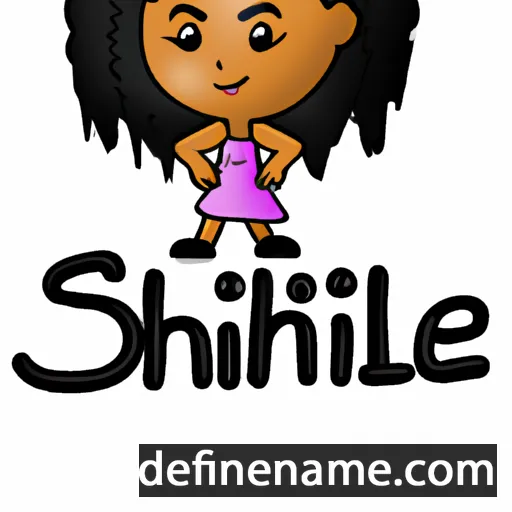 cartoon of the name Shinelle