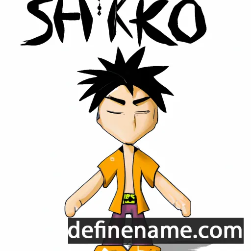 cartoon of the name Shinko