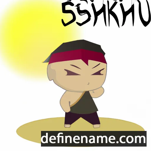 cartoon of the name Shinsaku