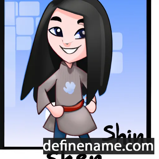 cartoon of the name Shiren