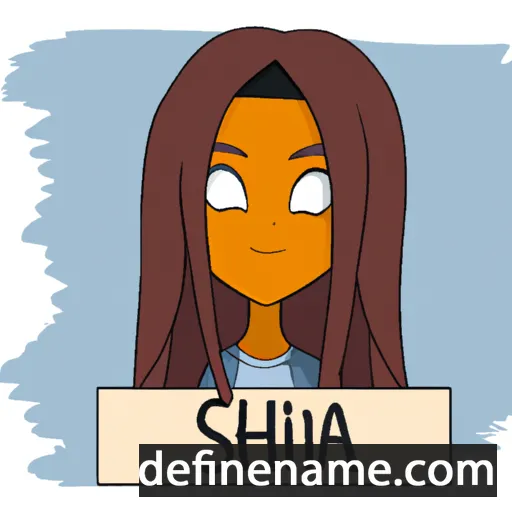 cartoon of the name Shiria