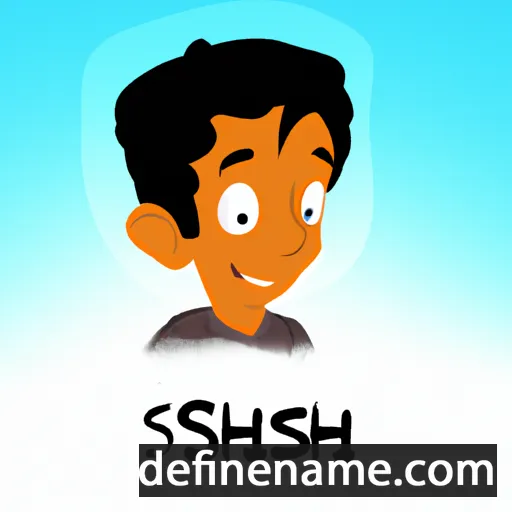 cartoon of the name Shishir