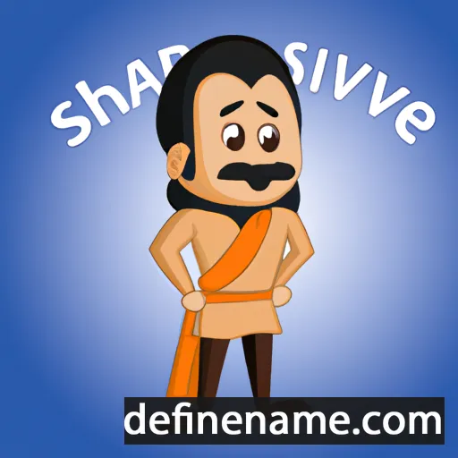 cartoon of the name Shivaji