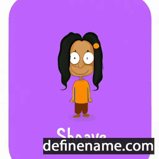 cartoon of the name Shivane