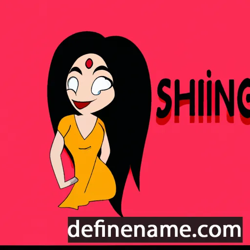 cartoon of the name Shivangi