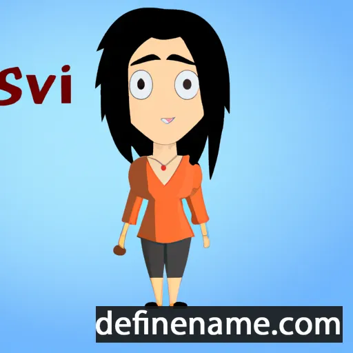 cartoon of the name Shivi