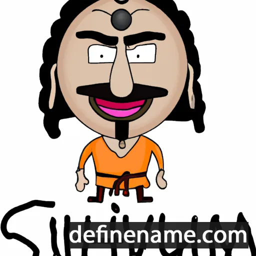 cartoon of the name Shivum