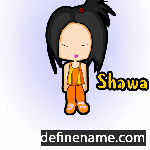 cartoon of the name Shiwana