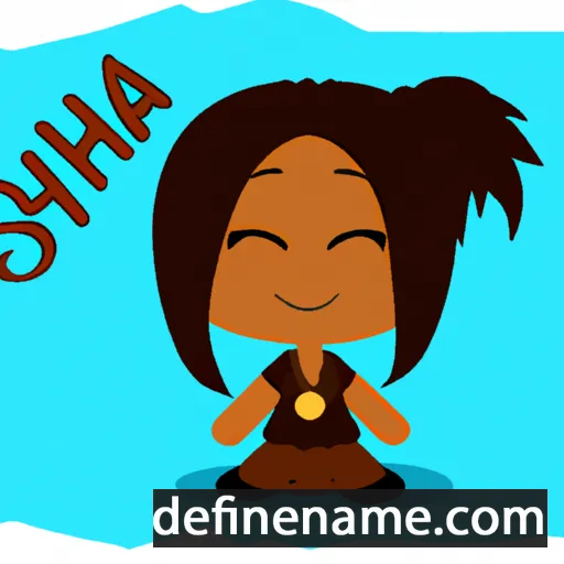 cartoon of the name Shiya