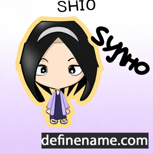 cartoon of the name Shiyo