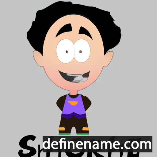 cartoon of the name Shoir