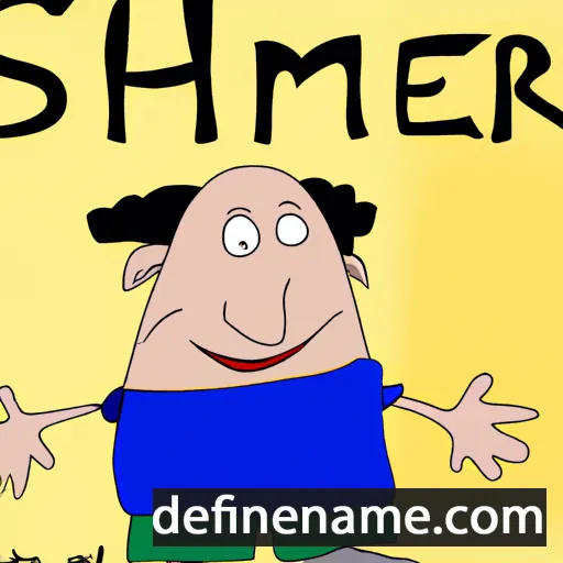 cartoon of the name Shomer