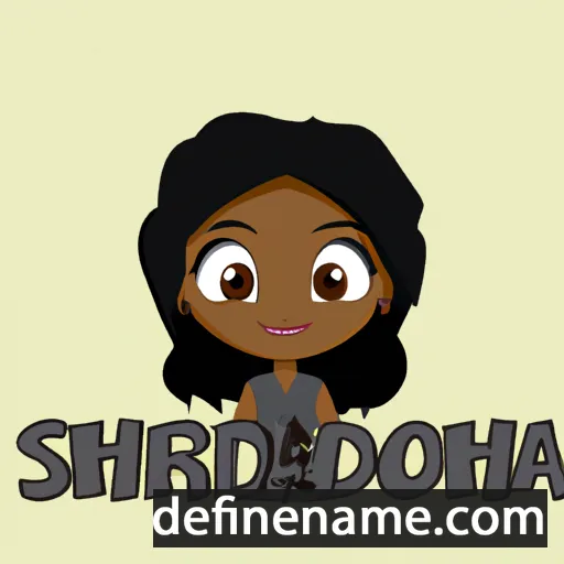 cartoon of the name Shondrea