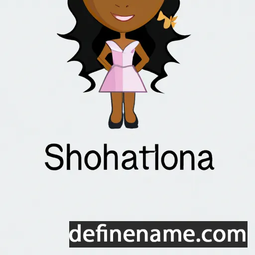 cartoon of the name Shontavia