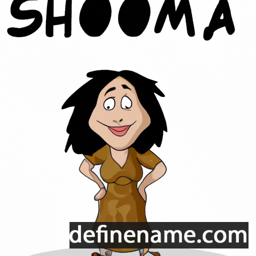 cartoon of the name Shoomena