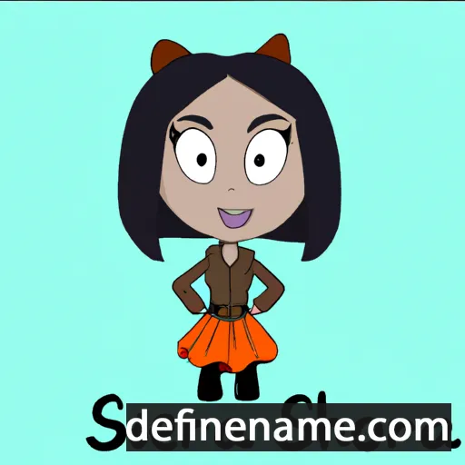 cartoon of the name Shorena