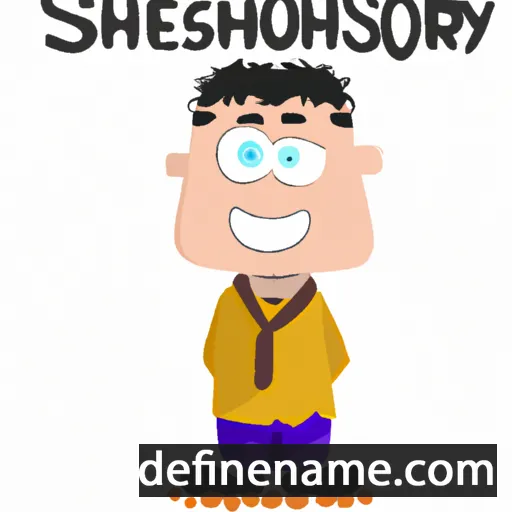 cartoon of the name Shoryseen