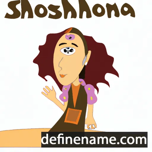 cartoon of the name Shoshona