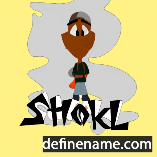 cartoon of the name Shoxli