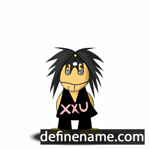 cartoon of the name Shoxrux