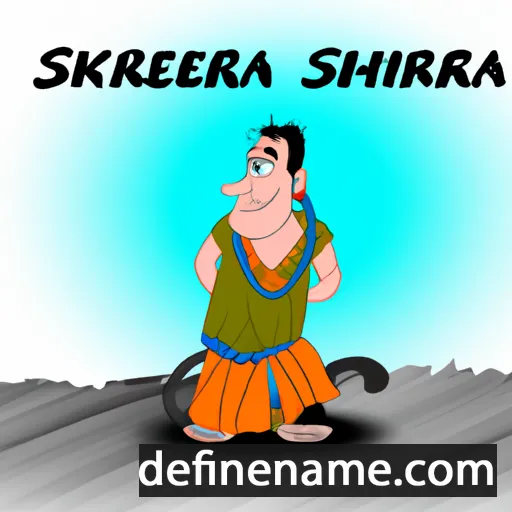 cartoon of the name Shreekrishna