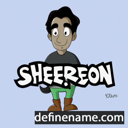 cartoon of the name Shreeson