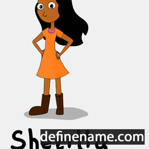 cartoon of the name Shreeta