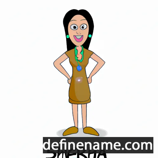 cartoon of the name Shrena