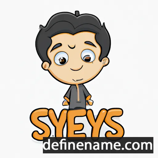 cartoon of the name Shreyas