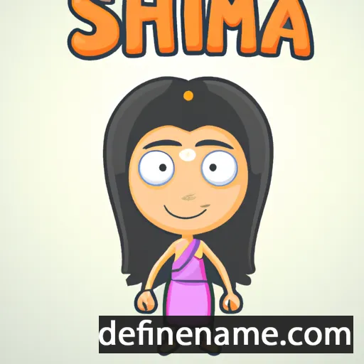 cartoon of the name Shrima