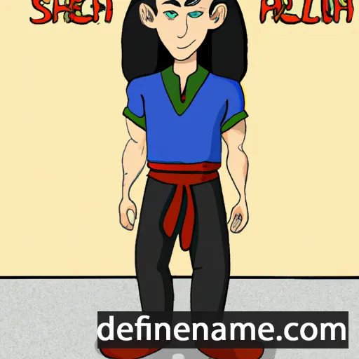 cartoon of the name Shu-enlil