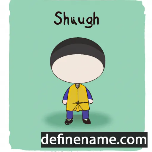 cartoon of the name Shuangsu