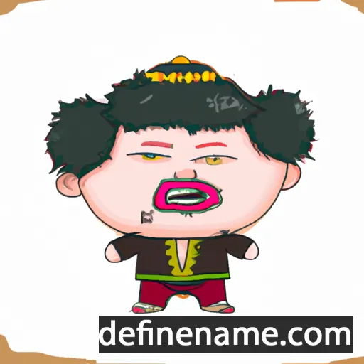 cartoon of the name Shuangwan