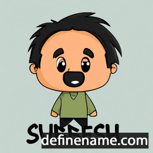 cartoon of the name Shubhesh