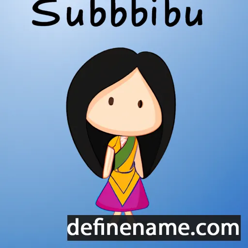 cartoon of the name Shubhi