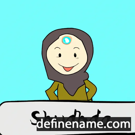 cartoon of the name Shuhdah