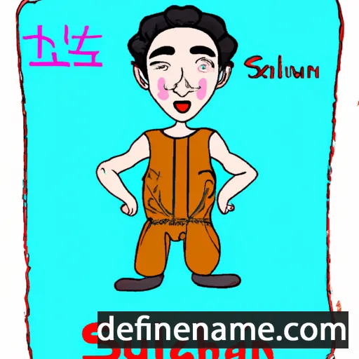 cartoon of the name Shulian