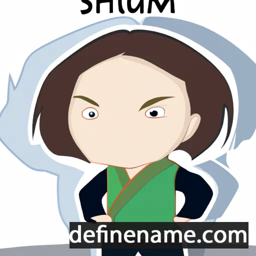 cartoon of the name Shumei