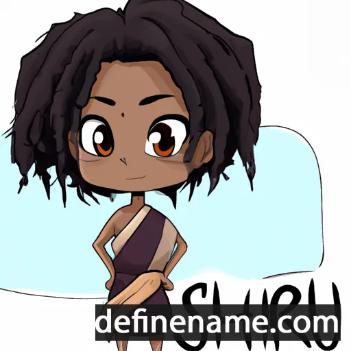 cartoon of the name Shuri