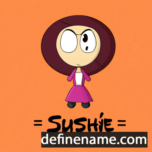 cartoon of the name Shusie