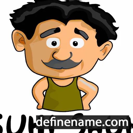 cartoon of the name Shuvam